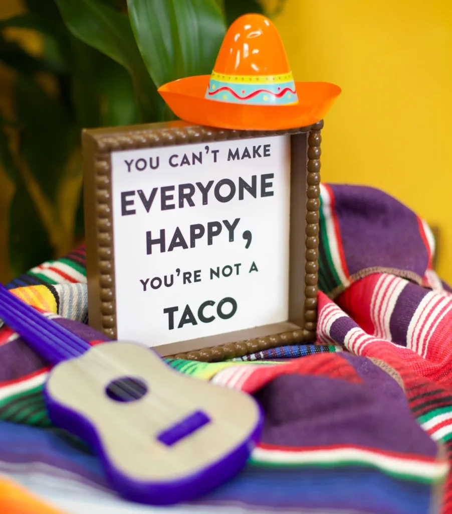 Letrero de tacos restaurant