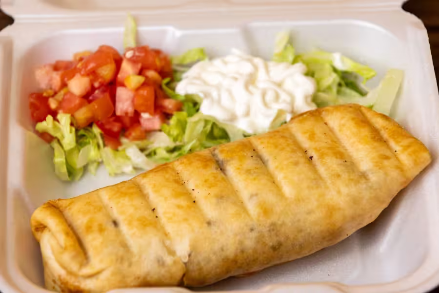 Mexican flavor chimichangas
